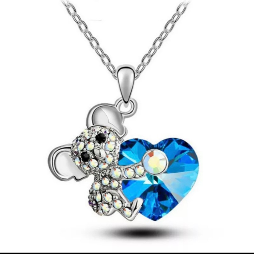 3/$30 Love Heart Koala Bear Necklace